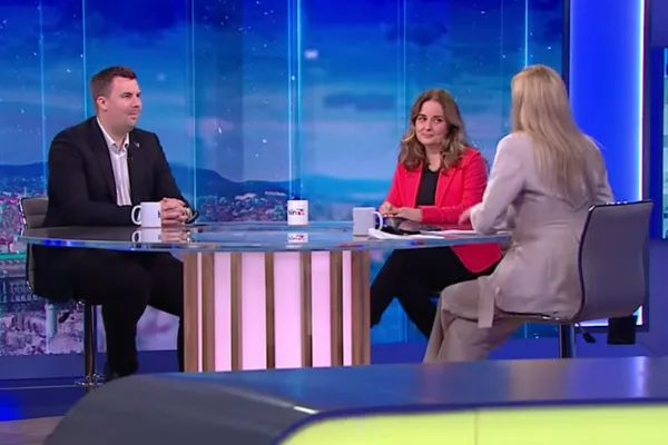 A HírTV stúdiójában